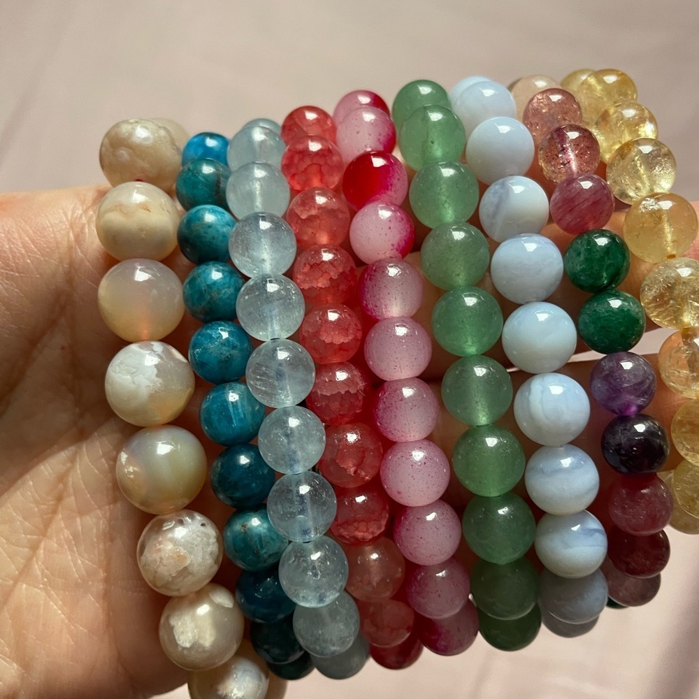 Set of crystal bracelets